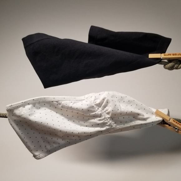 Festival EUC AE + Sakura Bandeau Tops | Two Bandeaux/s Beach Summer White Black - Picture 1 of 13